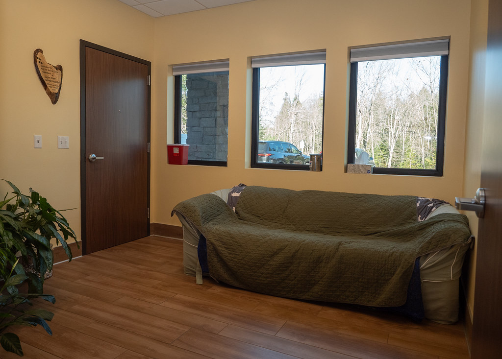 The end-of-life comfort room at Sugar River Animal Hospital